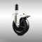 Service Caster 5 Inch 316SS Soft Rubber Swivel 1-3/8 Inch Expanding Stem Caster Lock Brake SCC SCC-SS316TTLEX20S514-SRS-138 - alternate 1